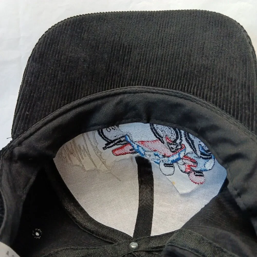 1995 Australian Motorcycle Grand Prix Cap Black Corduroy 6 Panel Snap Back